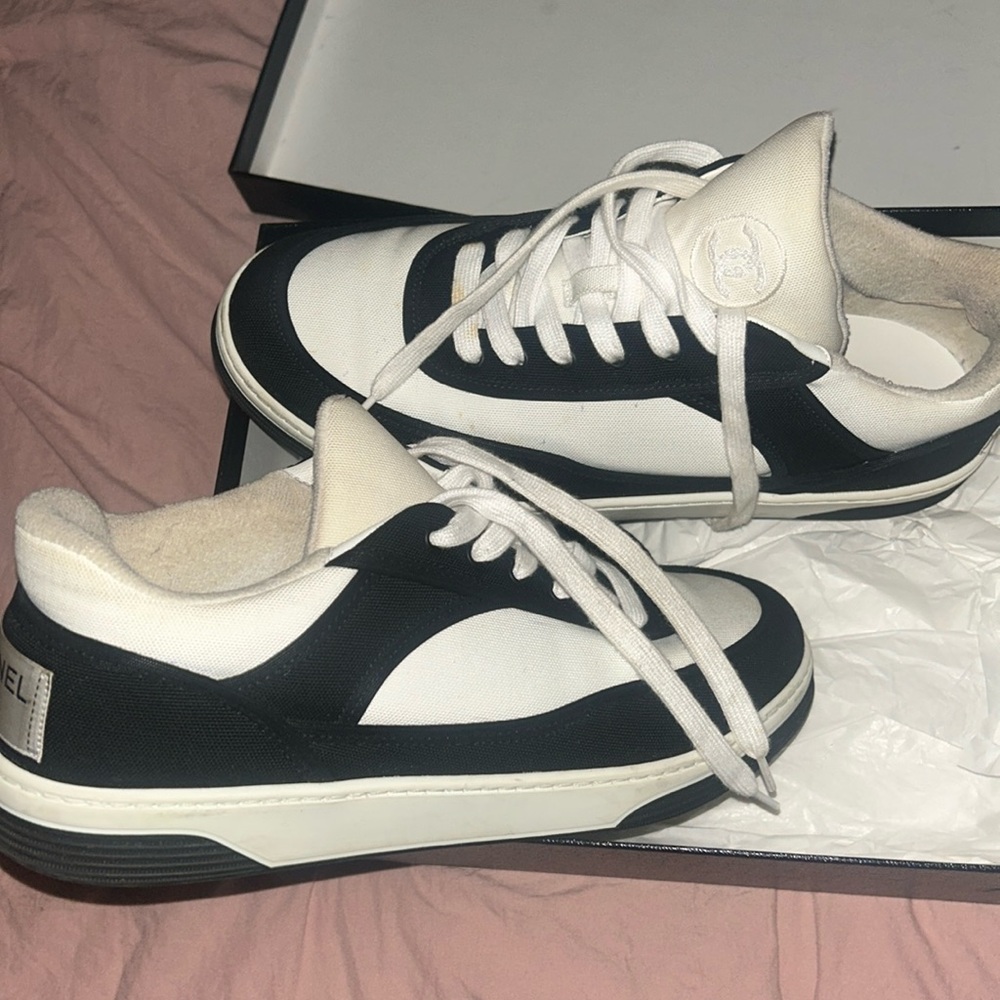 Chanel Trainers Women Black & White